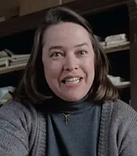 Actor Kathy Bates in the movie Misery