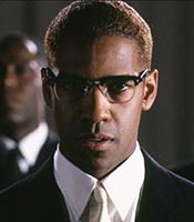 Actor Denzel Washington in the movie Malcolm X