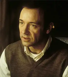 Actor Kevin Spacey in the movie American Beauty