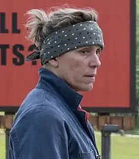 Actor Frances McDormand in the movie Three Billboards Outside Ebbing, Missouri