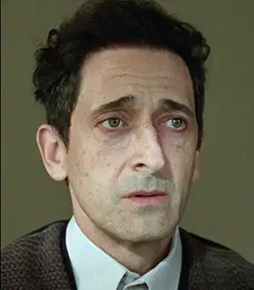 Actor Adrien Brody in the movie The Brutalist