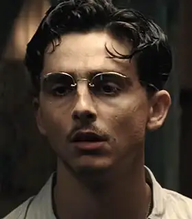 Actor Timothée Chalamet in the movie Marty Supreme