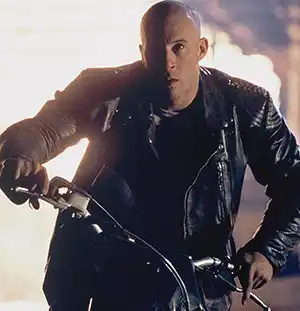 Vin Diesel from the action movie The Fast and the Furious