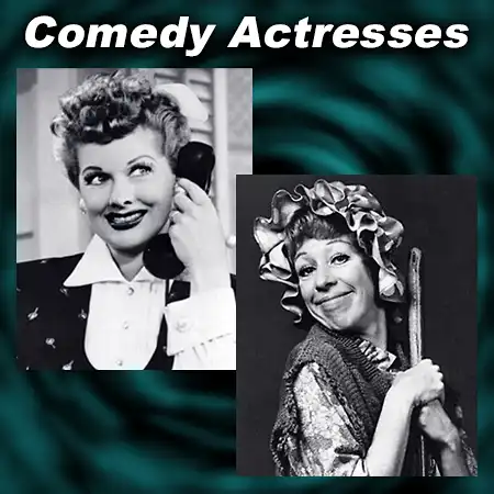 Comedy Actresses Lucille Ball and Carol Burnett