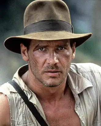 Harrison Ford as Indiana Jones in Raiders Of The Lost Ark