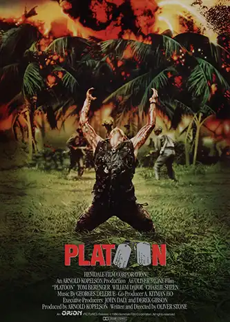 Platoon war movie poster