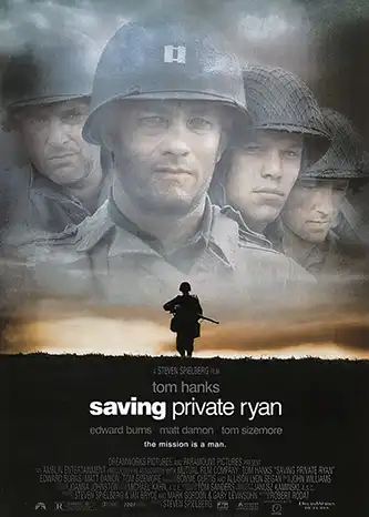 Saving Private Ryan war movie poster