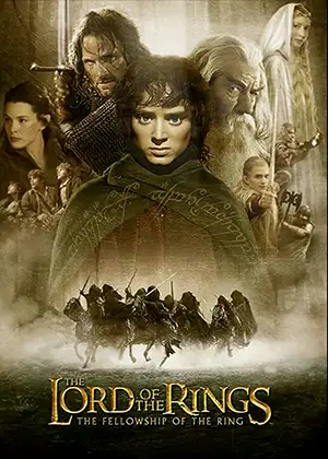 Lord of the Rings: The Fellowship of the Ring movie DVD cover