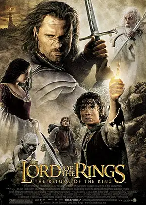 Lord of the Rings: The Return of the King movie DVD cover