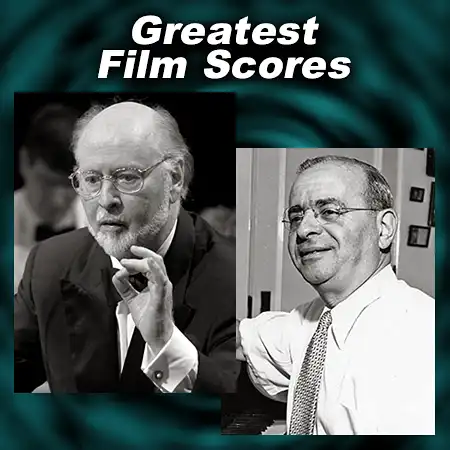 Film score composers John Williams and Max Steiner