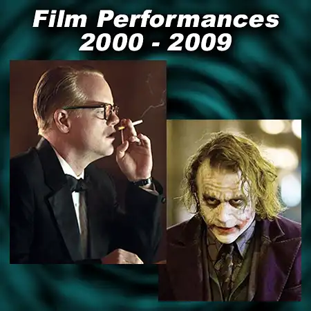 Movie actors Philip Seymour Hoffman and Heath Ledger