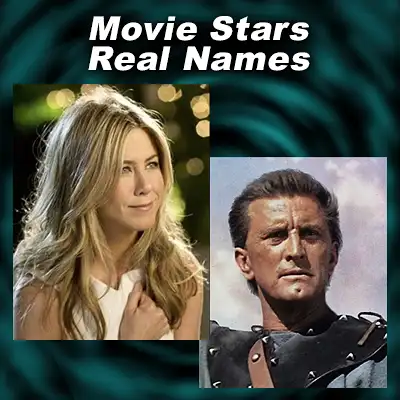 Movie Stars Jennifer Aniston and Kirk Douglas