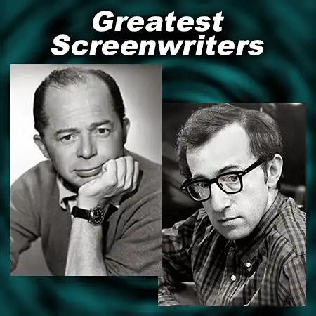 Screenwriters Billy Wilder and Woody Allen