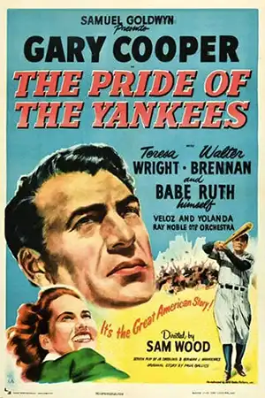 The Pride of the Yankees movie poster