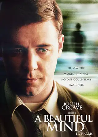 DVD cover for the movie A Beautiful Mind