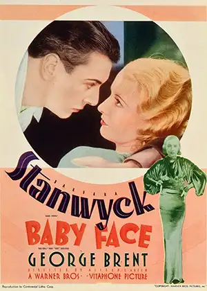Poster for the 1933 movie Baby Face