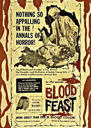 DVD cover for the movie Blood Feast