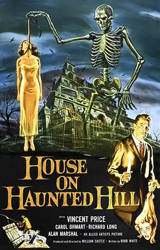 Poster for the movie House on Haunted Hill