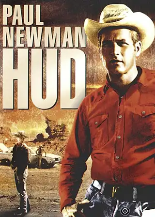 DVD cover for the 1963 movie Hud