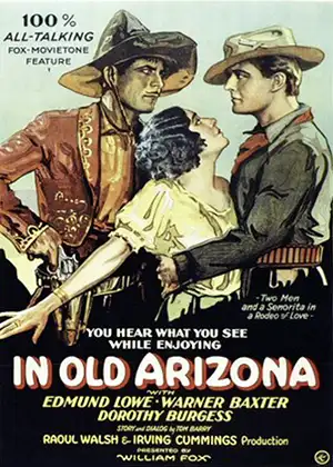 Poster for the 1928 movie In Old Arizona
