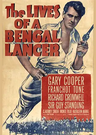 Poster for the 1935 movie The Lives of a Bengal Lancer