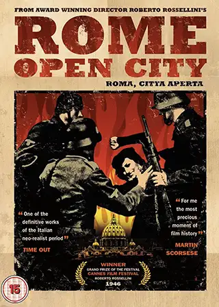 DVD cover for the movie Rome, Open City
