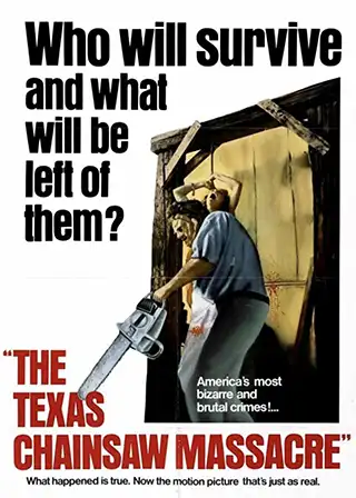 Poster for the movie The Texas Chain Saw Massacre
