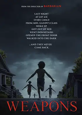 "Weapons" horror movie poster