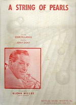 Glenn Miller - A String Of Pearls - sheet music cover