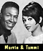 Singing musical duo Marvin Gaye and Tammi Terrell