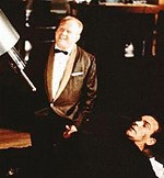 Scene from the action movie Goldfinger