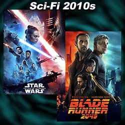 Posters for Star Wars: The Rise of Skywalker and Blade Runner 2049
