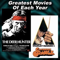 Movie Posters for The Deer Hunter, and A Clockwork Orange
