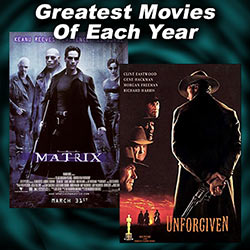 Movie Posters for The Matrix, and Unforgiven