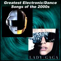 Daft Punk and Lady Gaga album covers