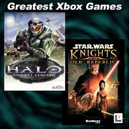 Images from XBOX Games "Halo: Combat Evolved" and "Star Wars: Knights of the Old Republic"