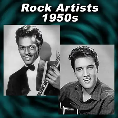Chuck Berry and Elvis Presley