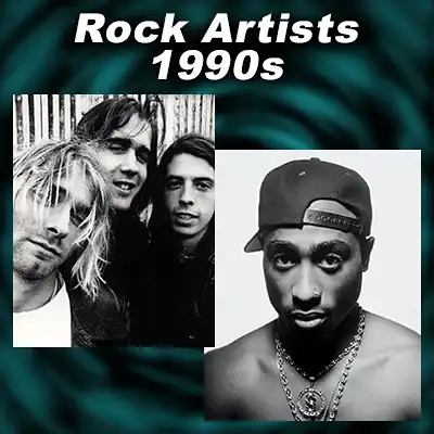 Rock Artists 1990s, Nirvana and 2Pac