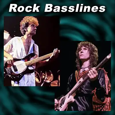 Bass guitarists John Deacon and Chris Squire