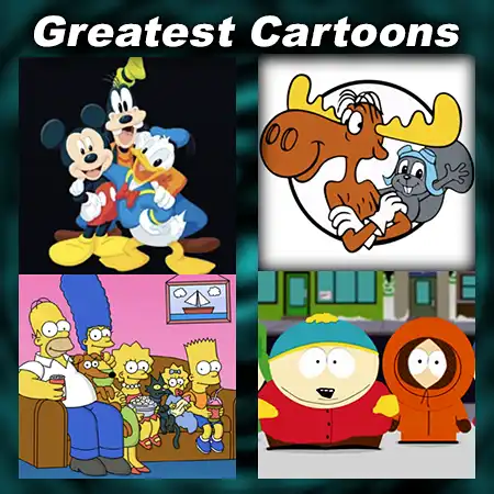 Four pictures from cartoons