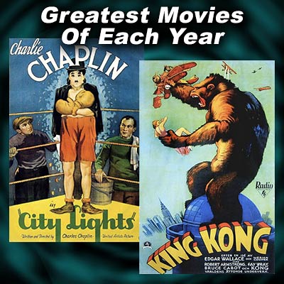 Movie Posters for City Lights, and King Kong