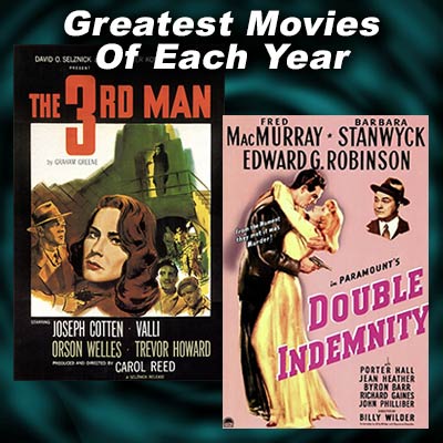 Movie Posters for The Third Man, and Double Indemnity