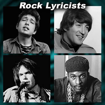 Bob Dylan, John Lennon, Neil Young, Rakim