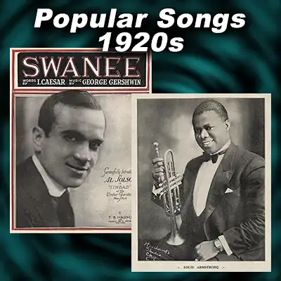 sheet music for "Swanee" by Al Jolson, Louis Armstrong