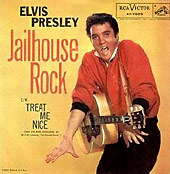 Jailhouse Rock by Elvis Presley single cover