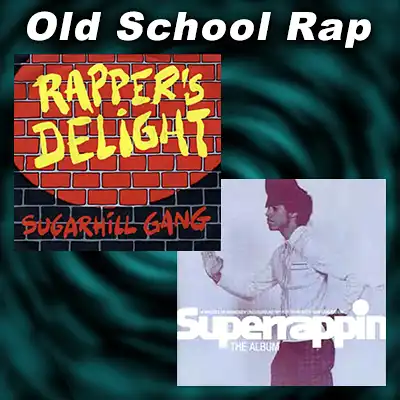 Rapper's Delight and Superrappin' record covers