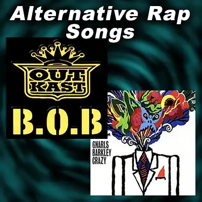 record covers B.O.B. by Outkast, Crazy by Gnarls Barkley