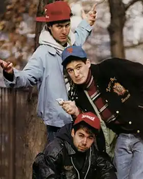 Rap trio The Beastie Boys