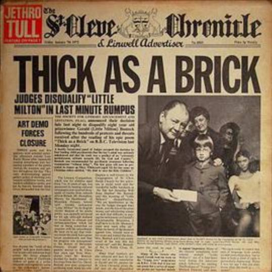 Album cover for Thick as a Brick by Jethro Tull
