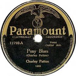 Blues record Pony Blues